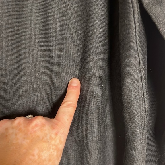 Garnet Hill Black Wool Cashmere Cowl Neck Tunic Sweater Size Small Minimalist - Picture 10 of 10